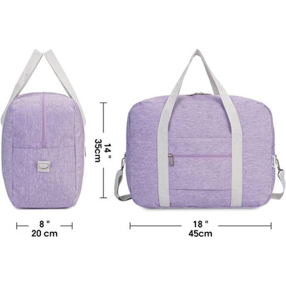 For Spirit Airlines Personal Item Bag 18x14x8 Foldable Travel Duffel Bag Tote - Picture 4 of 7